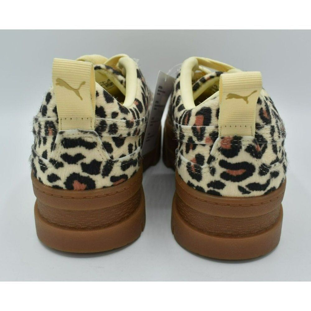 Puma Womens Size 7 Mayze SE Gold Leopard‎ Platform Fashion Sneakers 382910 01 - Picture 8 of 10